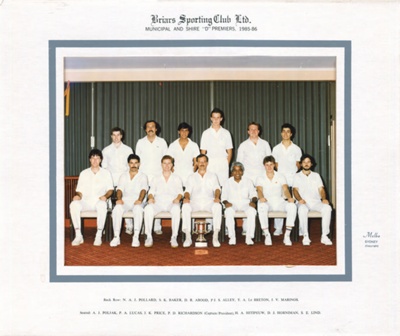 Cricket - Municipal & Shire D Premiers 1985-1986; 1985 - 1986; P0086 Cricket - Municipal & Shire D Premiers 1985-1986; 1985 - 1986; P0086