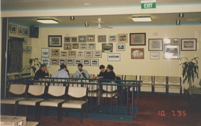 Photograph - Interior photograph taken at the former Briars Sporting Club Headquarters, 34 George St Burwood. ; 1995; P0216 Photograph - Interior photograph taken at the former Briars Sporting Club Headquarters, 34 George St Burwood. ; 1995; P0216