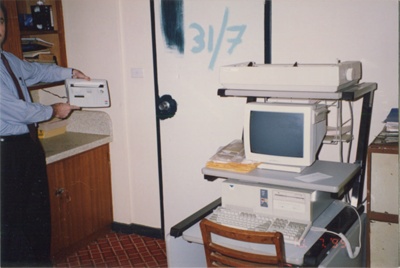 Photograph - Interior photograph taken at the former Briars Sporting Club Headquarters.; 1995; P0227 Photograph - Interior photograph taken at the former Briars Sporting Club Headquarters.; 1995; P0227