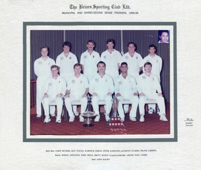 Cricket - Municipal & Shire 2nd grade Premiers 1993-1994; 1993 - 1994; P0091 Cricket - Municipal & Shire 2nd grade Premiers 1993-1994; 1993 - 1994; P0091