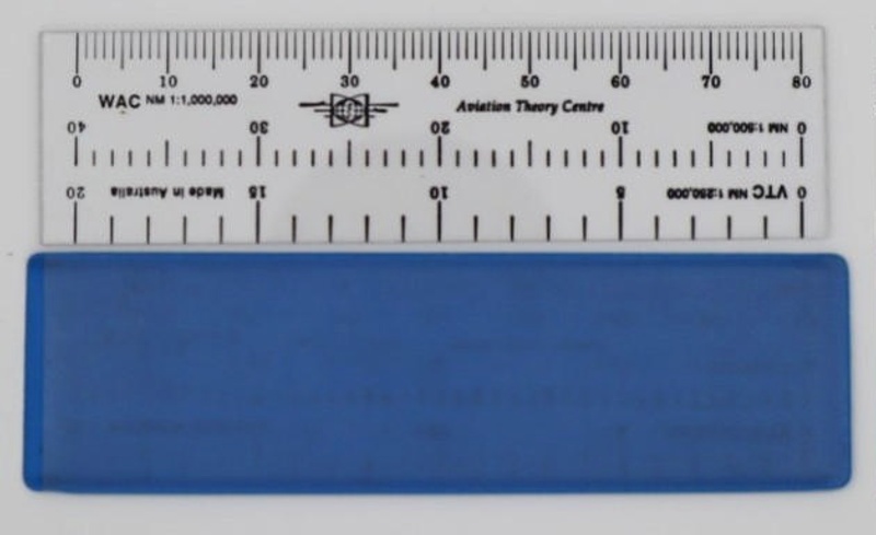 Accounts Ruler Small scale ruler in blue case; TAHS.0736 | eHive