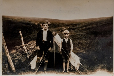 Photograph, children camping, Cabrach; 1930s; CT.2022.04.06