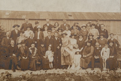Photograph, wedding group at Inverharroch, Cabrach; 1910s; CT.2022.11