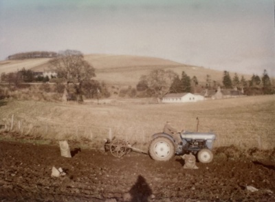 Photograph, ploughing at Inverharroch farm; 1980s; CT.2023.01.10