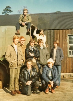 Photograph, grouse beaters, Cabrach Lodge; 1970s; CT.2022.05.03
