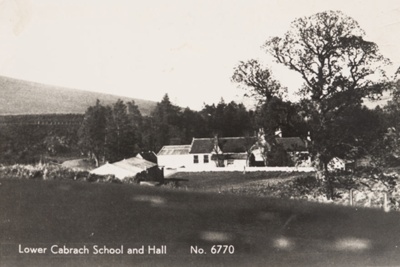 Photograph, lower Cabrach School and Hall; 1940s; CT.2023.03.05