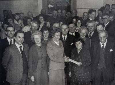 Photograph, postmistress Isabella Shearer's retirement from Bridgend Post Office.; 1972; CT.2022.04.34