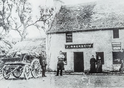 Photograph of old Post Office and shop, Haugh of Glass; 1890; CT.2022.03.18