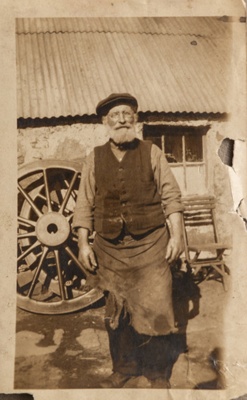 Photograph, blacksmith Jimmy Kellas, Cabrach; 1920s?; CT.2023.03.17