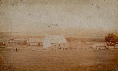 Photograph, cottage and buildings at Burntreble, Cabrach; 1900s; CT.2022.02.03