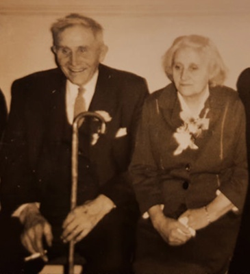 Photograph of Charles McHardy and his wife Elsie, Ballochtown, Cabrach; 1950s; CT.2024.02.07