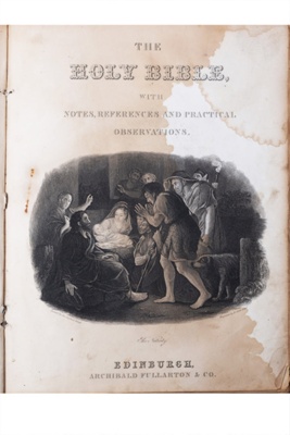 Photograph, frontispiece from family bible; 1900s; CT.2022.13.1