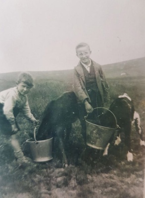 Photograph, James and George McHardy, Ballochtoon, Cabrach; 1940s; CT.2024.02.18
