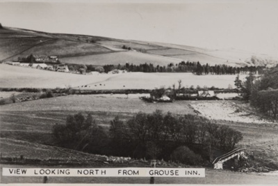 Photograph, view looking north from the Grouse Inn; 1950s; CT.2023.03.13