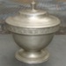 Antique Continental Pewter Covered Sugar Bowl, Marked Inside Bowl, c. 1780; Obit; 1780; 2016.1