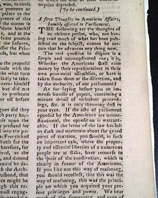 The Gentleman's Magazine, Eve of the Revolutionary War... Taxation... Rebellion addressed, February, 1775; The Gentleman's Magazine; 02/1775; 2024.4