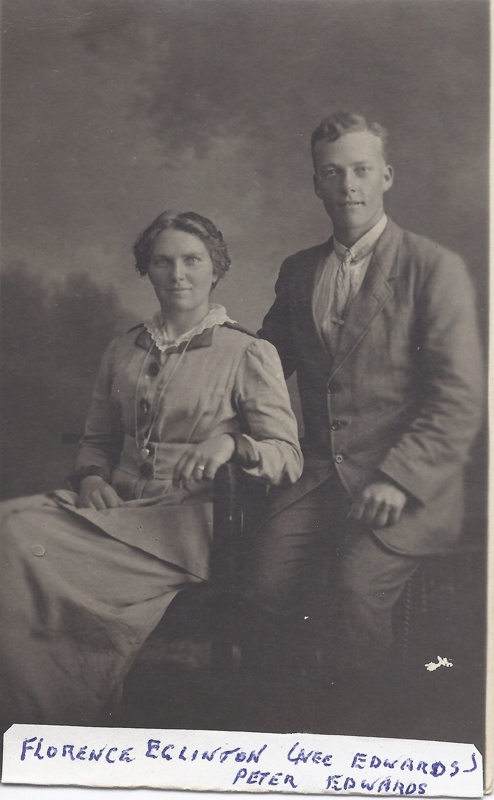 Florence Edwards and her brother Peter Edwards. Pete fought in WWI as ...