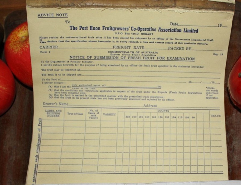 Documents, Fruit inspection pads; CM.J095k | eHive