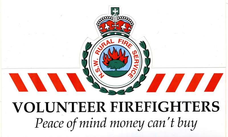 Nsw Rfs Stickers Sticker - NSW Rural Fire Service Volunteer Firefighters ; 1997 | eHive