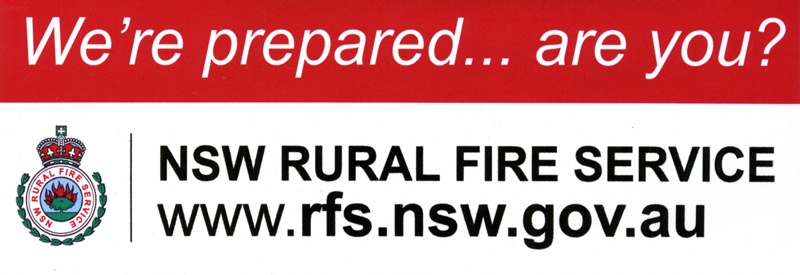 Nsw Rfs Stickers Sticker - NSW Rural Fire Service - we're prepared... are you?; 2011 | eHive