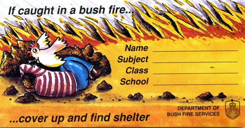 Nsw Rfs Stickers Sticker - School Book Name Label; N.S.W. Bush Fire Service; 1990 | eHive