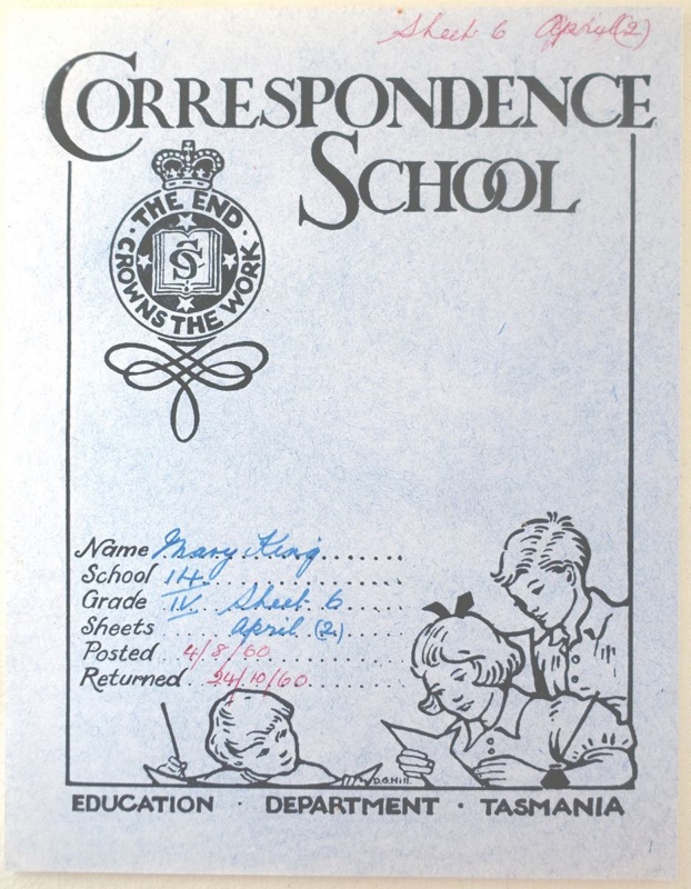 Correspondence School Certificate fo Mary King (Grade 4), 1960.; MELA