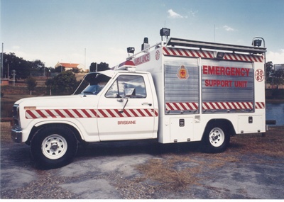 Brisbane ambulance emergency support unit vehicle, c1980s; AP11074 ...