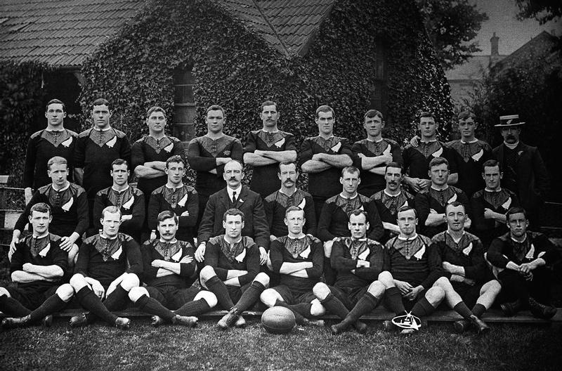 Photo Ancienne Équipe All Blacks 1924 – Rugby – New Zealand – Tirage Original