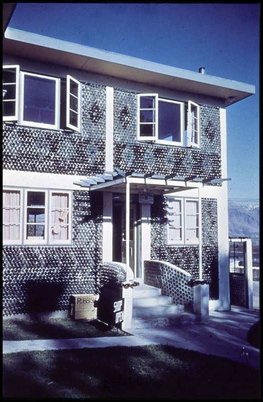 Bottle House located on Frankton Road on the way to Queenstown, Queenstown, Otago, New Zealand.