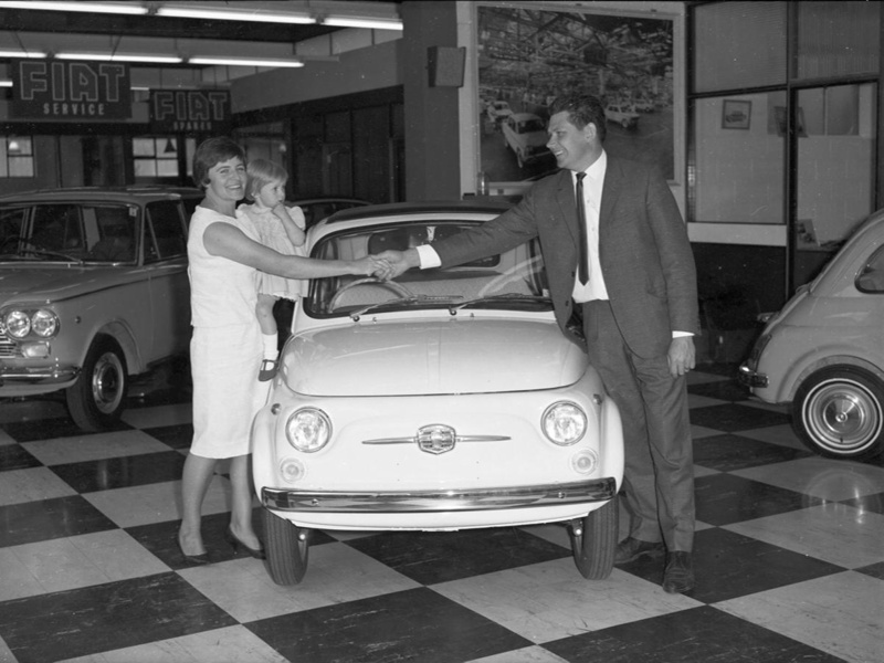 Motor Vehicle. Fiat 500cc, Bambina, Harman Motors, Christchurch