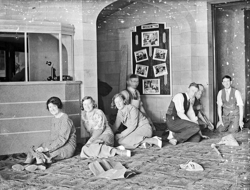 Central City, Theatre, Laying Carpet in Foyer in Christchurch