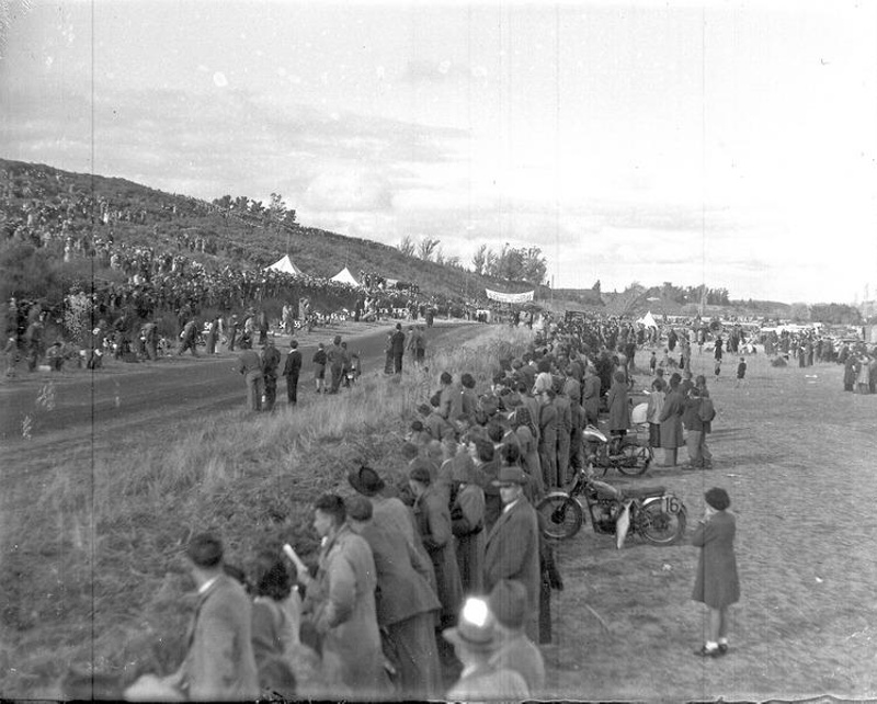 1949 Cust Motor Cycle Racing In Canterbury New Zealand Unknown 1949-cust-motor-cycle-racing-in-canterbury-new-zealand-unknown