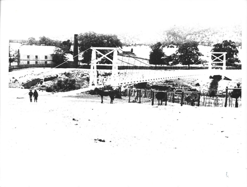 Queanbeyan Suspension Bridge c.1905; MF313 eHive