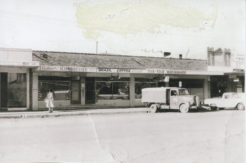 Crawford Street Queanbeyan Eastern view of shops; MF58.2 eHive