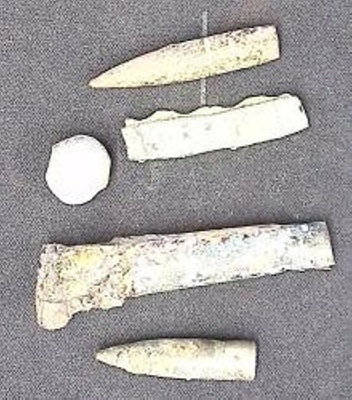 5 pieces of shrapnel from trenches; FB/19/201 | eHive