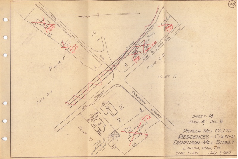 Record, Map; Pioneer Mill Co.; 6/7/1937; 2020.010.0937 | eHive