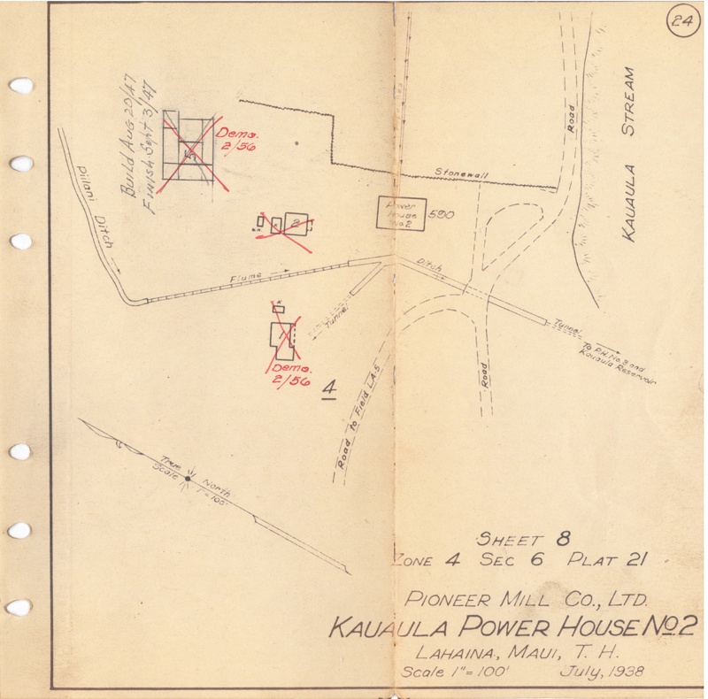 Record, Map; Pioneer Mill Co.; 7/1938; 2020.010.0912 | eHive