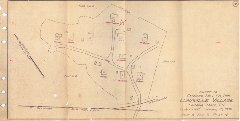 Record, Map; Pioneer Mill Co.; 2/27/1936; 2020.010.0923 | eHive