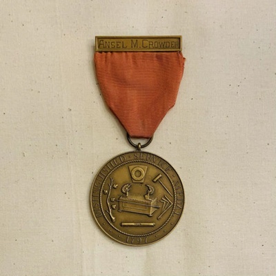 General Grand Chapter Bronze Distinguished Service Medal - Ansel M. Crowder; 2022.008.0003