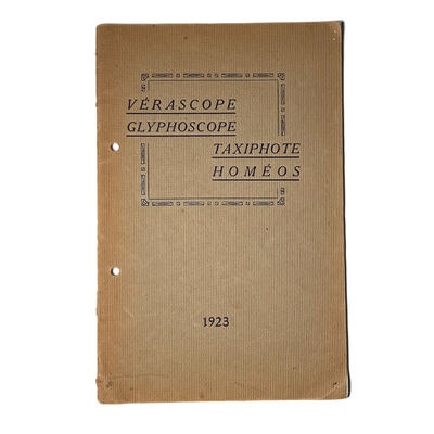 Catalogue Richard 1923; M-D038