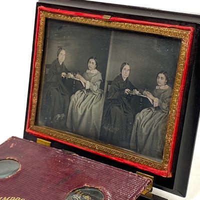 Foldable Stereoscope 'Mascher's Improved Stereoscope', Medium Version; Mascher, John Frederick; c. 1852; M-SH120