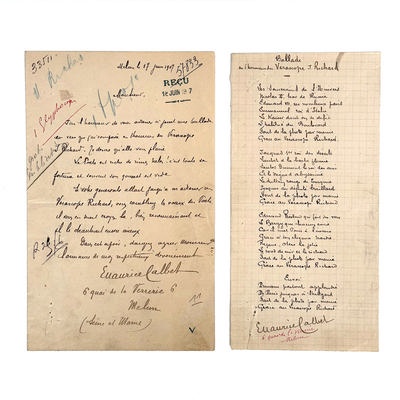 Ballade en l'honeur du Verascope J. Richard; Calbet, Maurice; 1907; M-D077 Ballade en l'honeur du Verascope J. Richard; Calbet, Maurice; 1907; M-D077