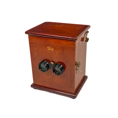 Leporello-Stereoscope 'Stereospekt'; Internationale Camera Actiengesellschaft; c. 1910; M-ST046