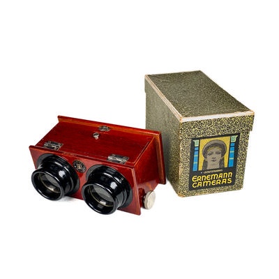 Stereoscope with Original Storage Box; Ernemann; 1907-1926; M-SH032