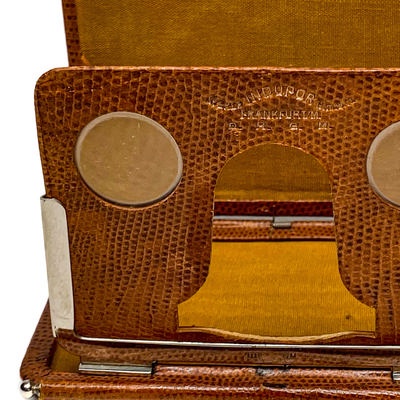 Foldable Stereoscope 'Indupor', Snakeskin, Luxe; Stereo-Indupor-Gesellschaft; c. 1925; M-SH121