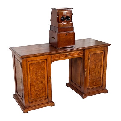 Tray-Stereoscope 'Planox' with Special Storage Desk containing its Original Photo Collection; Plocq, Alexandre; c. 1919; M-SF013 Tray-Stereoscope 'Planox' with Special Storage Desk containing its Original Photo Collection; Plocq, Alexandre; c. 1919; M-SF013