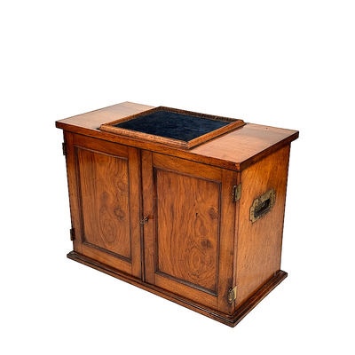 Boxed Stereoscope 'The Achromatic Table Stereoscope' with Original Large Storage Base with Double Doors; Smith, Beck & Beck; c. 1860; M-ST082