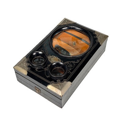 Foldable Pantoscope 'à double socle', Metal Fittings; Mattey; c. 1910; M-ST081