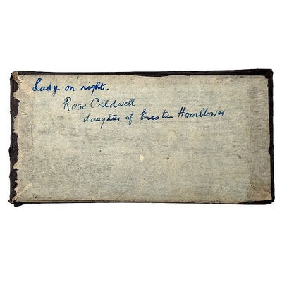 Stereo Ambrotype of two women with a Brewster Stereoscope; c. 1860; M-V011