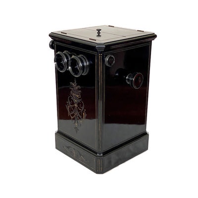 Chain-Stereoscope 'Américain noir gravé'; Wytenhove, Auguste; 1880-1890; M-ST019